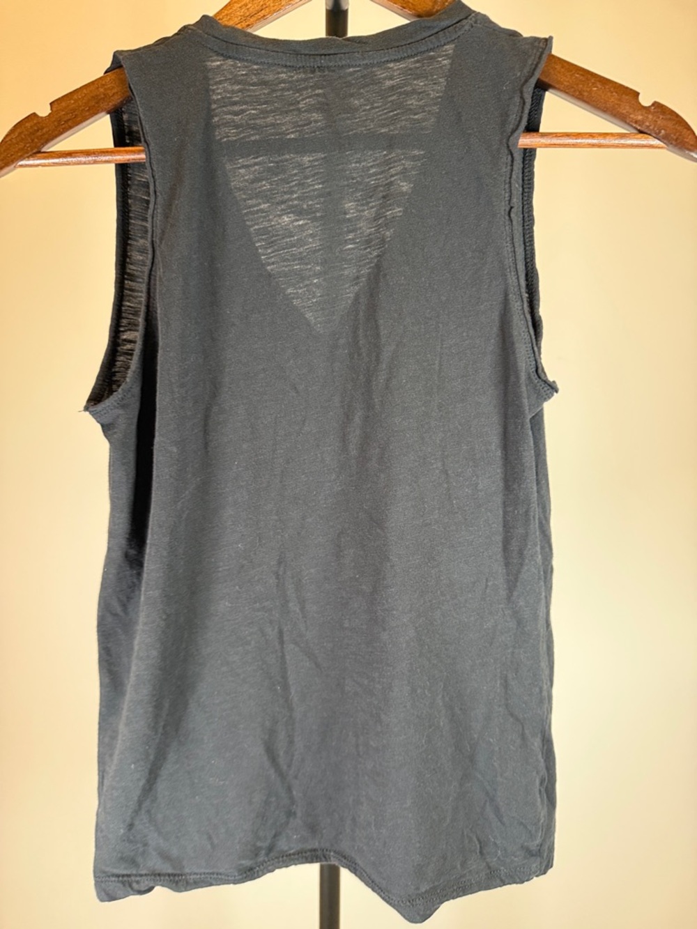 Madewell Black V-Neck Pocket Tank Top | Size XS - Picture 5 of 5
